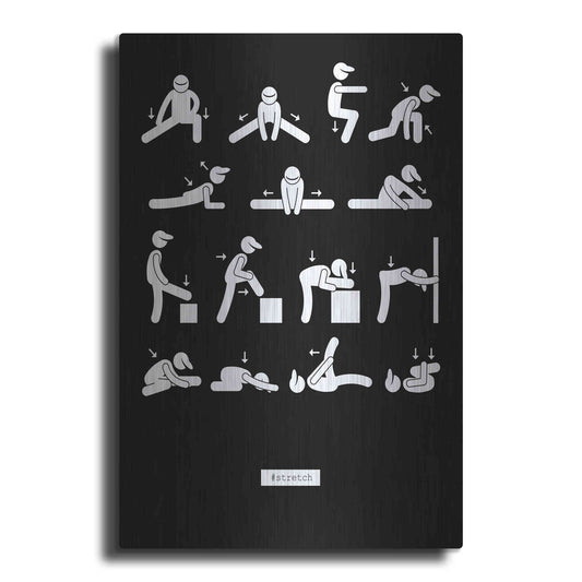 Luxe Metal Art 'Workout' by GraphINC, Metal Wall Art