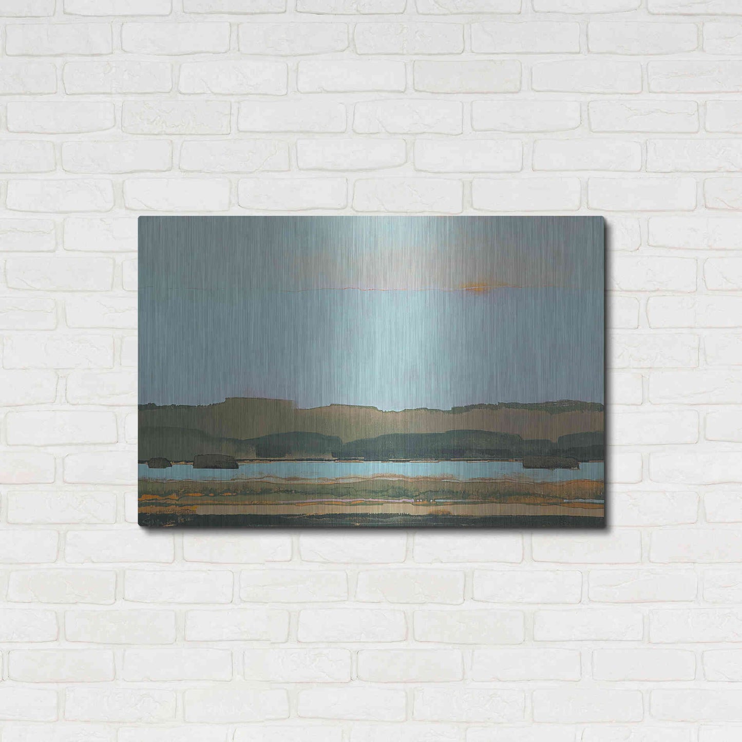 Luxe Metal Art 'West of the River' by Greg Hargreaves, Metal Wall Art,36x24