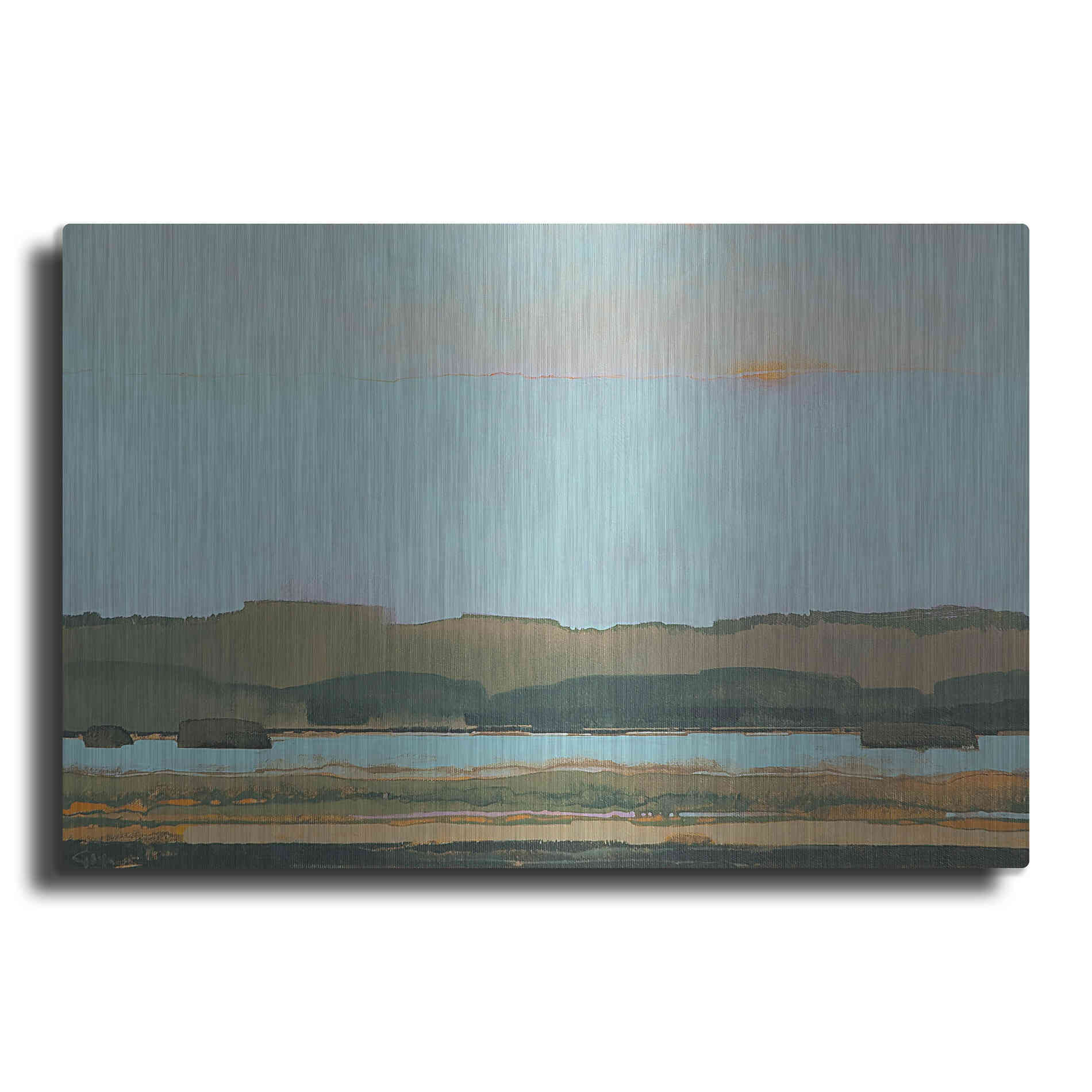 Luxe Metal Art 'West of the River' by Greg Hargreaves, Metal Wall Art