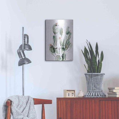 Luxe Metal Art 'Prickly Pear' by Green Lili, Metal Wall Art,16x24