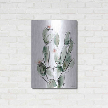 Luxe Metal Art 'Prickly Pear' by Green Lili, Metal Wall Art,24x36