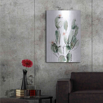 Luxe Metal Art 'Prickly Pear' by Green Lili, Metal Wall Art,24x36