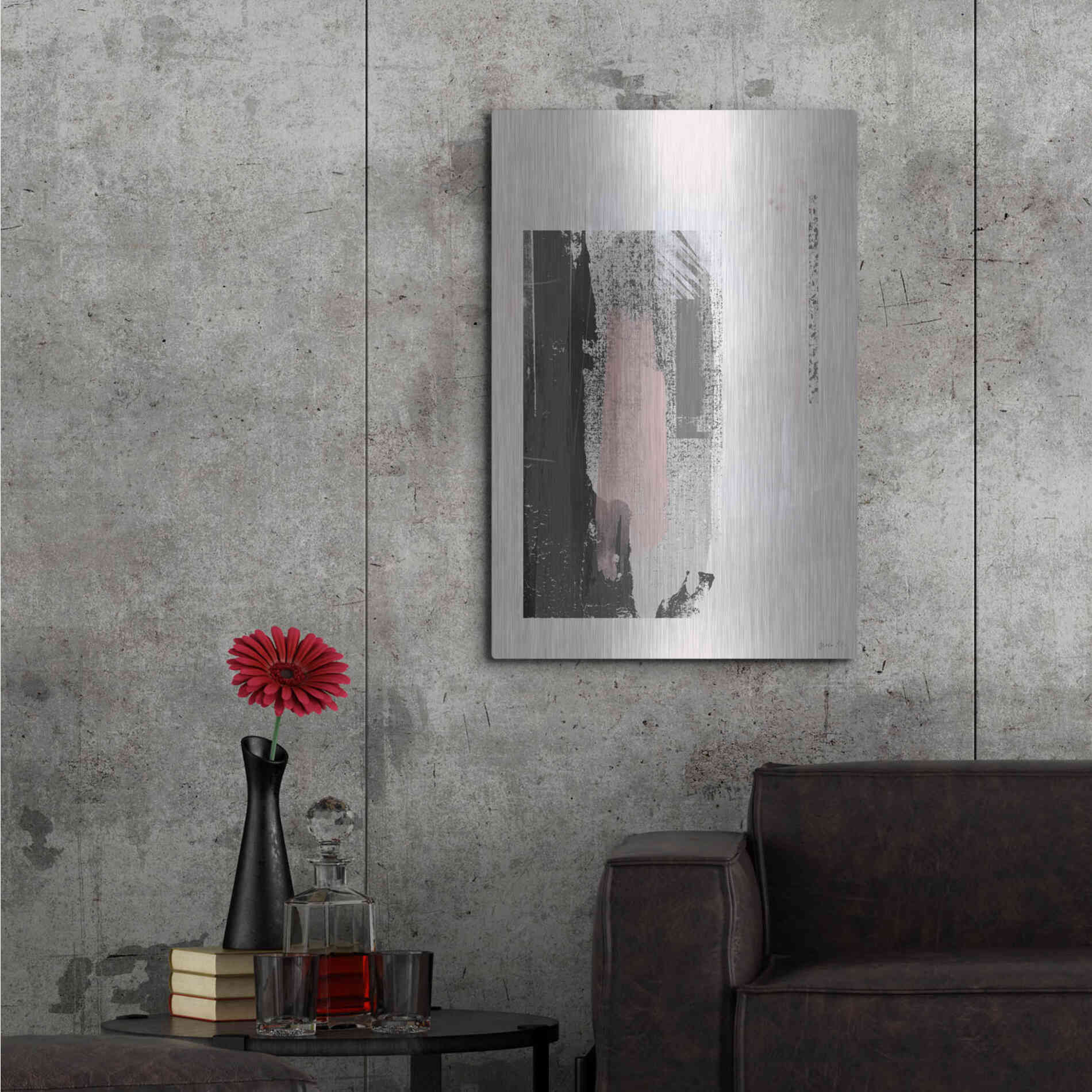 Luxe Metal Art 'Way Out' by Green Lili, Metal Wall Art,24x36