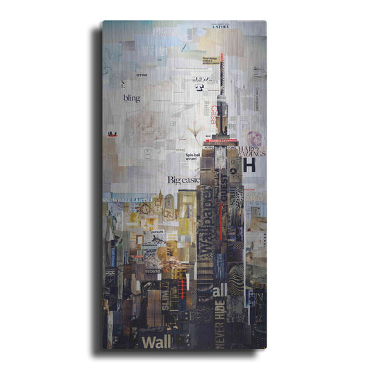 Luxe Metal Art 'Empire State' by Grey, Metal Wall Art