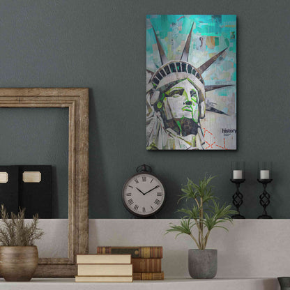 Luxe Metal Art 'Freedom' by Grey, Metal Wall Art,12x16