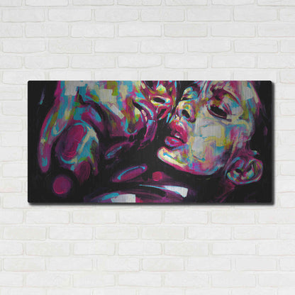 Luxe Metal Art 'Passion' by Grey, Metal Wall Art,48x24