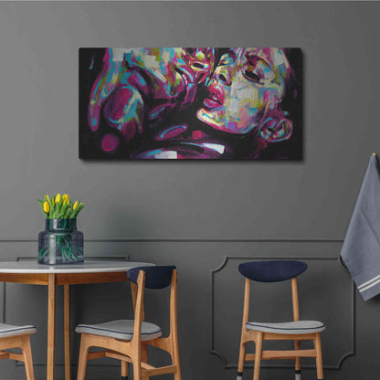 Luxe Metal Art 'Passion' by Grey, Metal Wall Art,48x24