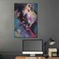 Luxe Metal Art 'Poser' by Grey, Metal Wall Art,24x36