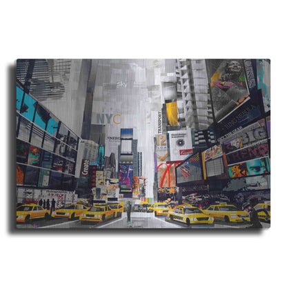 Luxe Metal Art 'Times Square' by Grey, Metal Wall Art