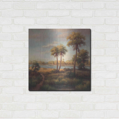 Luxe Metal Art 'In the Tropics I' by Haibin, Metal Wall Art,24x24