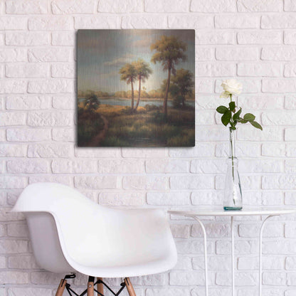 Luxe Metal Art 'In the Tropics I' by Haibin, Metal Wall Art,24x24