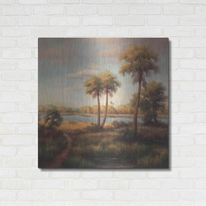 Luxe Metal Art 'In the Tropics I' by Haibin, Metal Wall Art,36x36