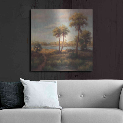 Luxe Metal Art 'In the Tropics I' by Haibin, Metal Wall Art,36x36