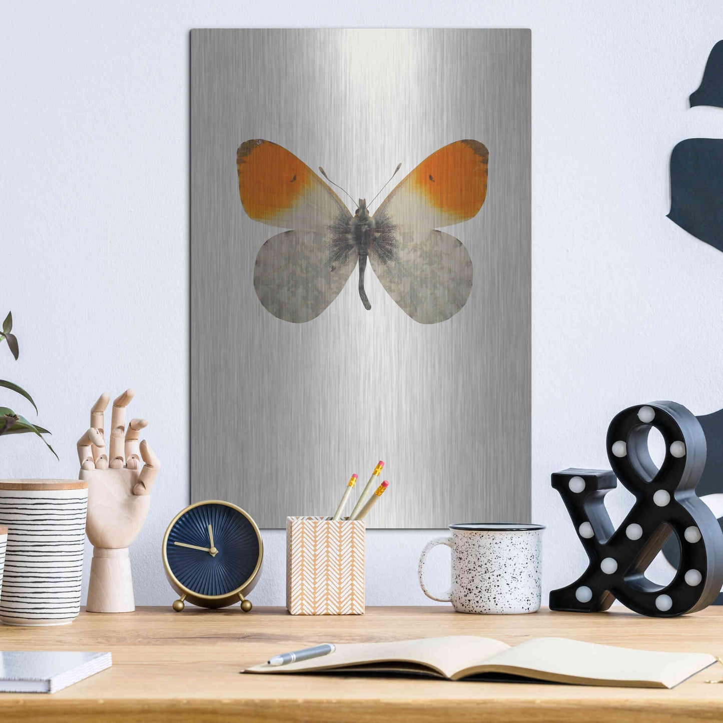 Luxe Metal Art 'Agrias Amydon 2' by Incado, Metal Wall Art,12x16