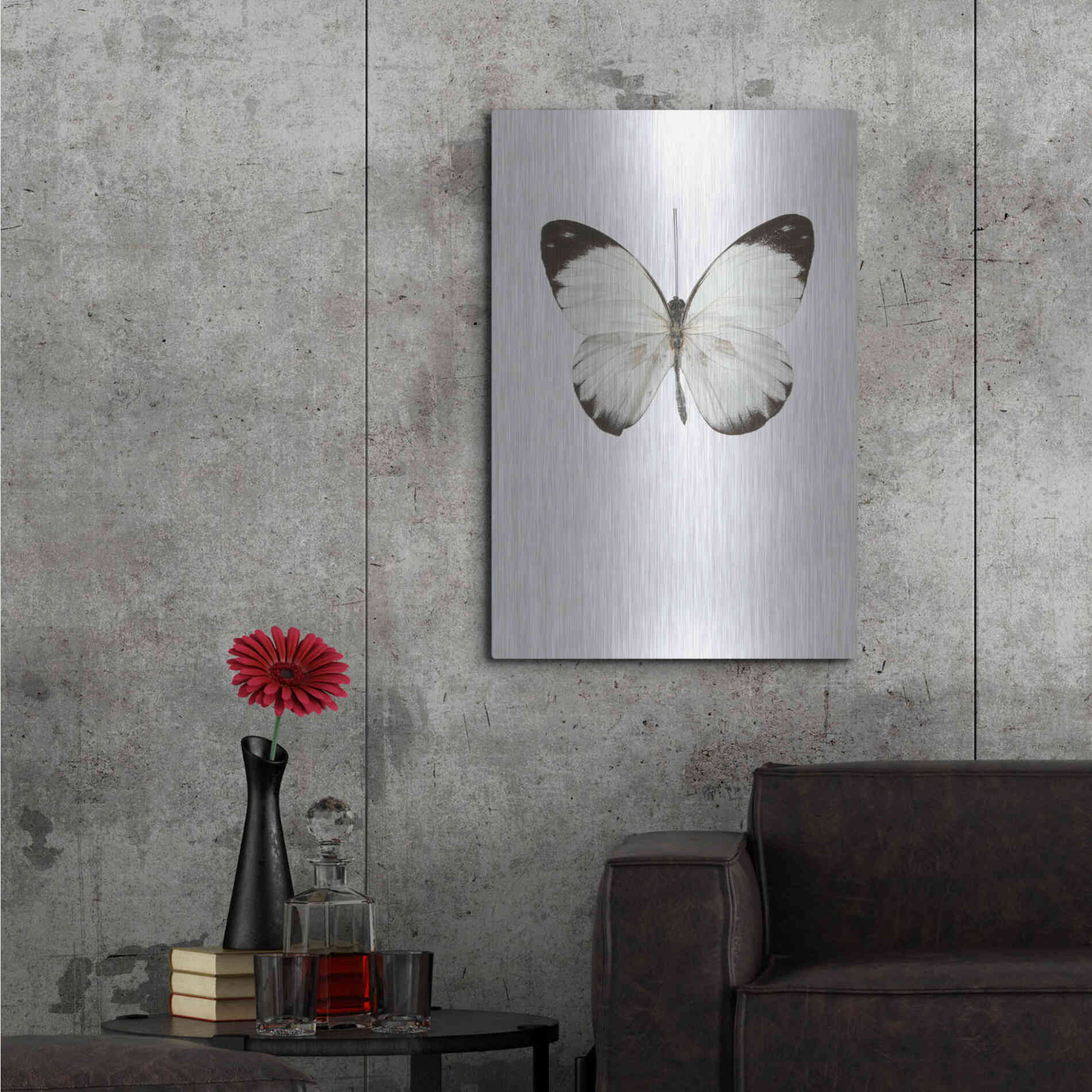 Luxe Metal Art 'Agrias Amydon 3' by Incado, Metal Wall Art,24x36