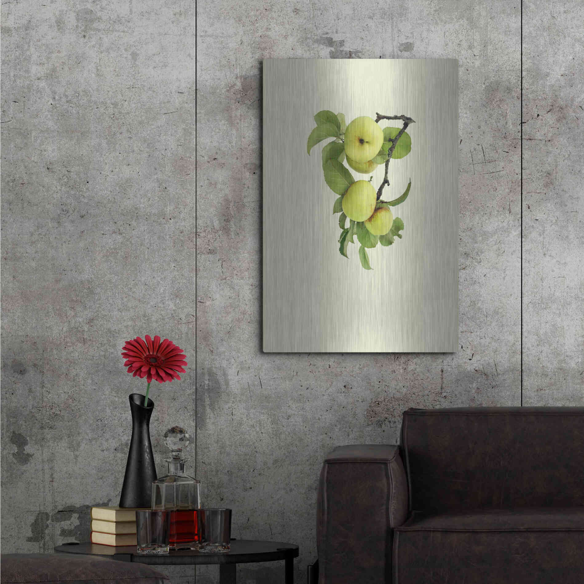 Luxe Metal Art 'Apple tree I' by Incado, Metal Wall Art,24x36