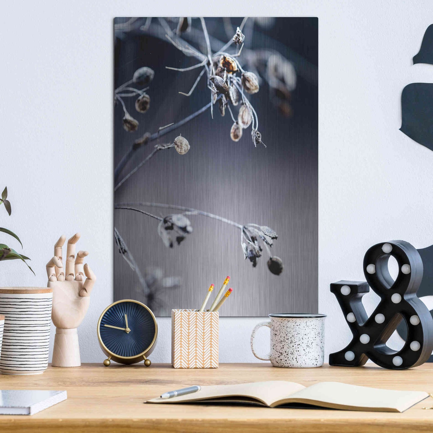 Luxe Metal Art 'Autumn III' by Incado, Metal Wall Art,12x16