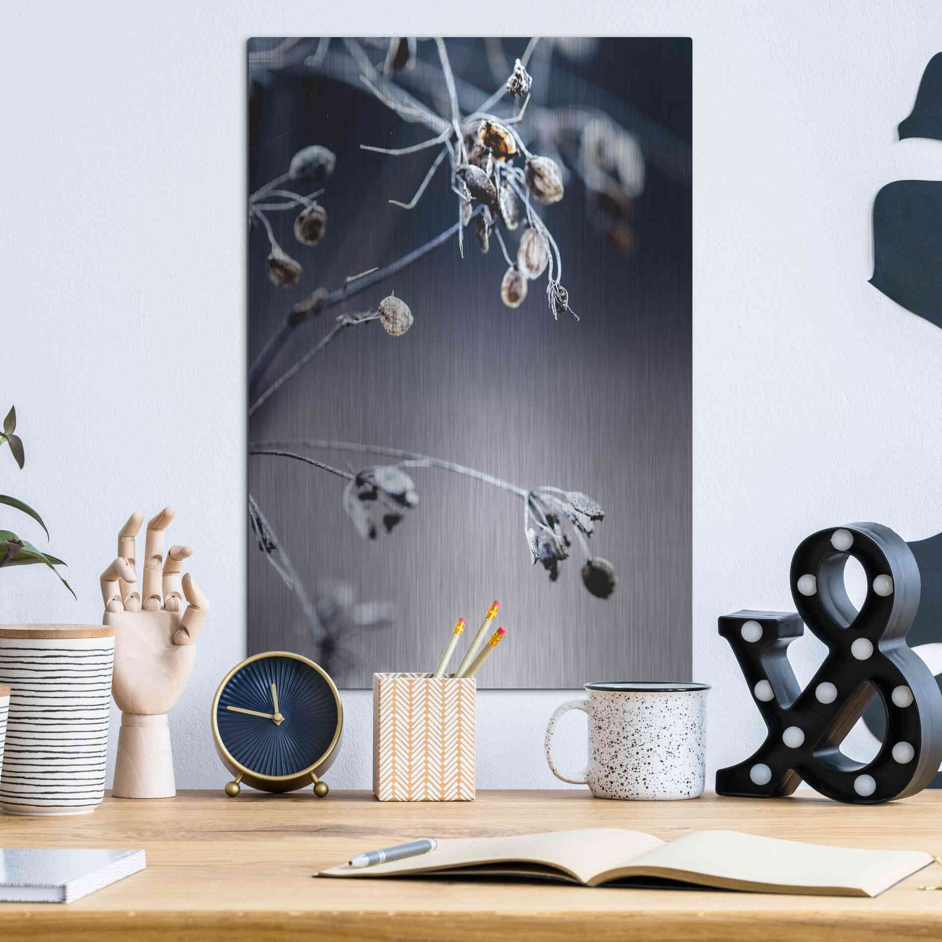 Luxe Metal Art 'Autumn III' by Incado, Metal Wall Art,12x16