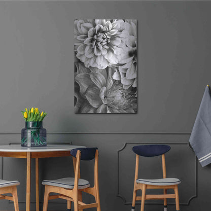 Luxe Metal Art 'B&W Flower 2' by Incado, Metal Wall Art,24x36