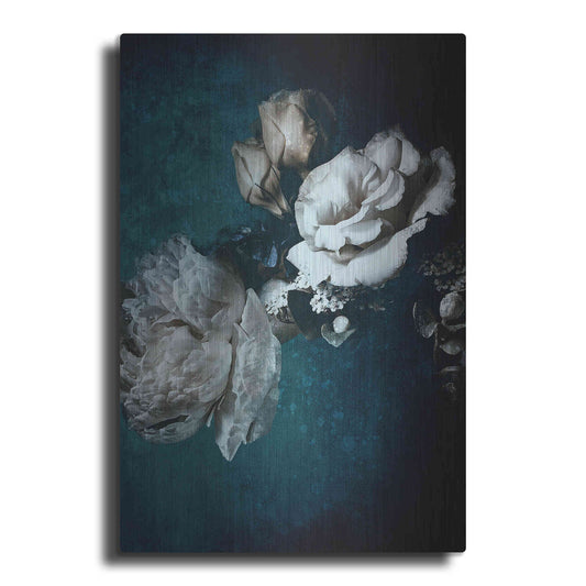 Luxe Metal Art 'Blue Flower 2' by Incado, Metal Wall Art