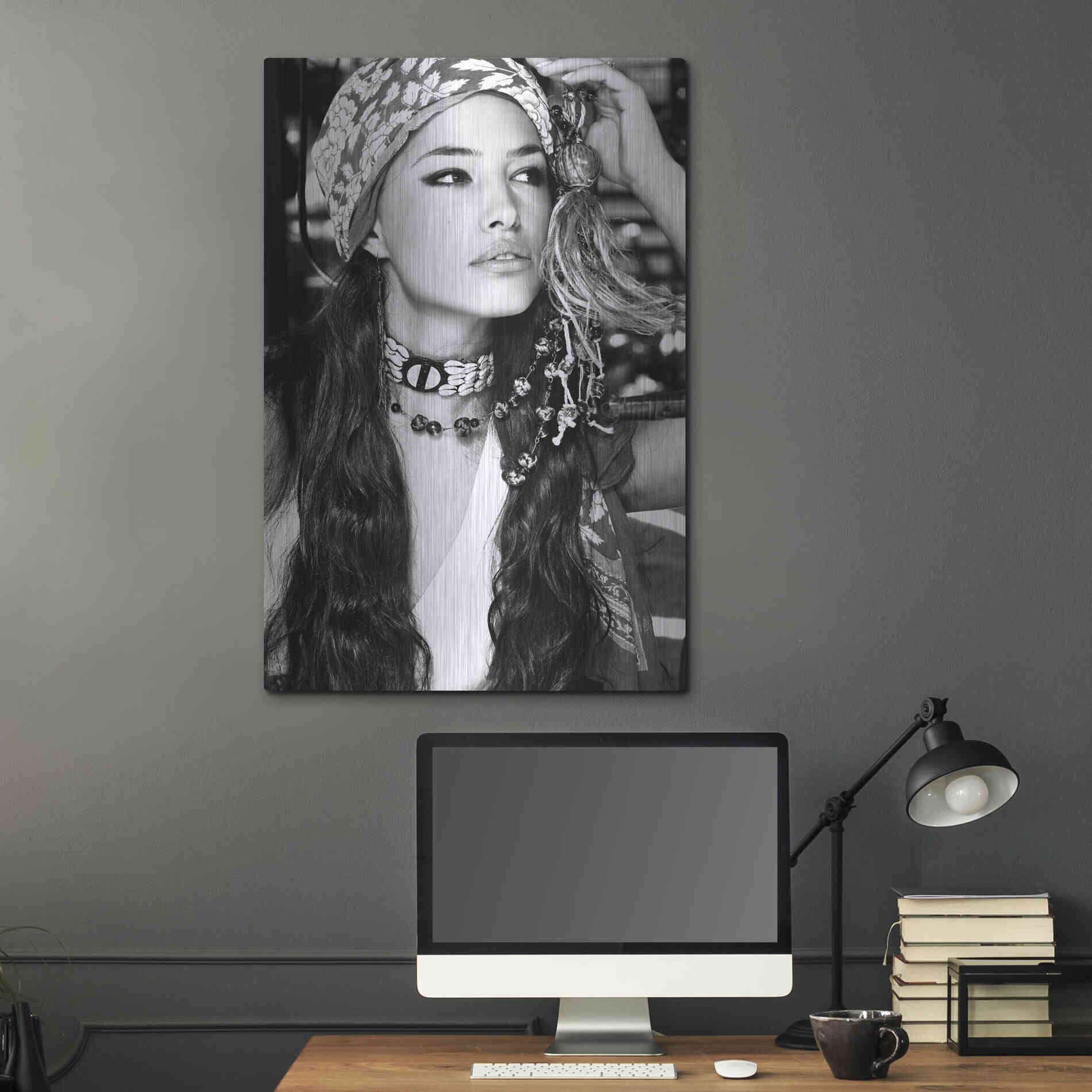 Luxe Metal Art 'Bohemian Beauty' by Incado, Metal Wall Art,24x36