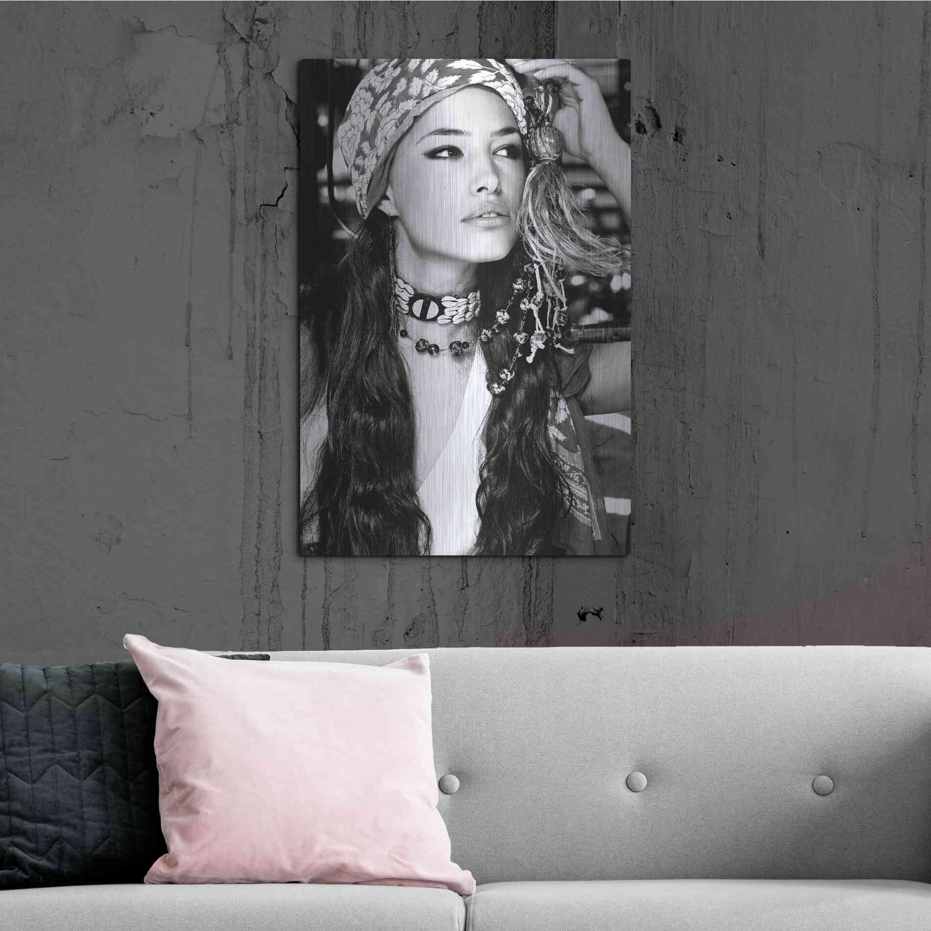 Luxe Metal Art 'Bohemian Beauty' by Incado, Metal Wall Art,24x36