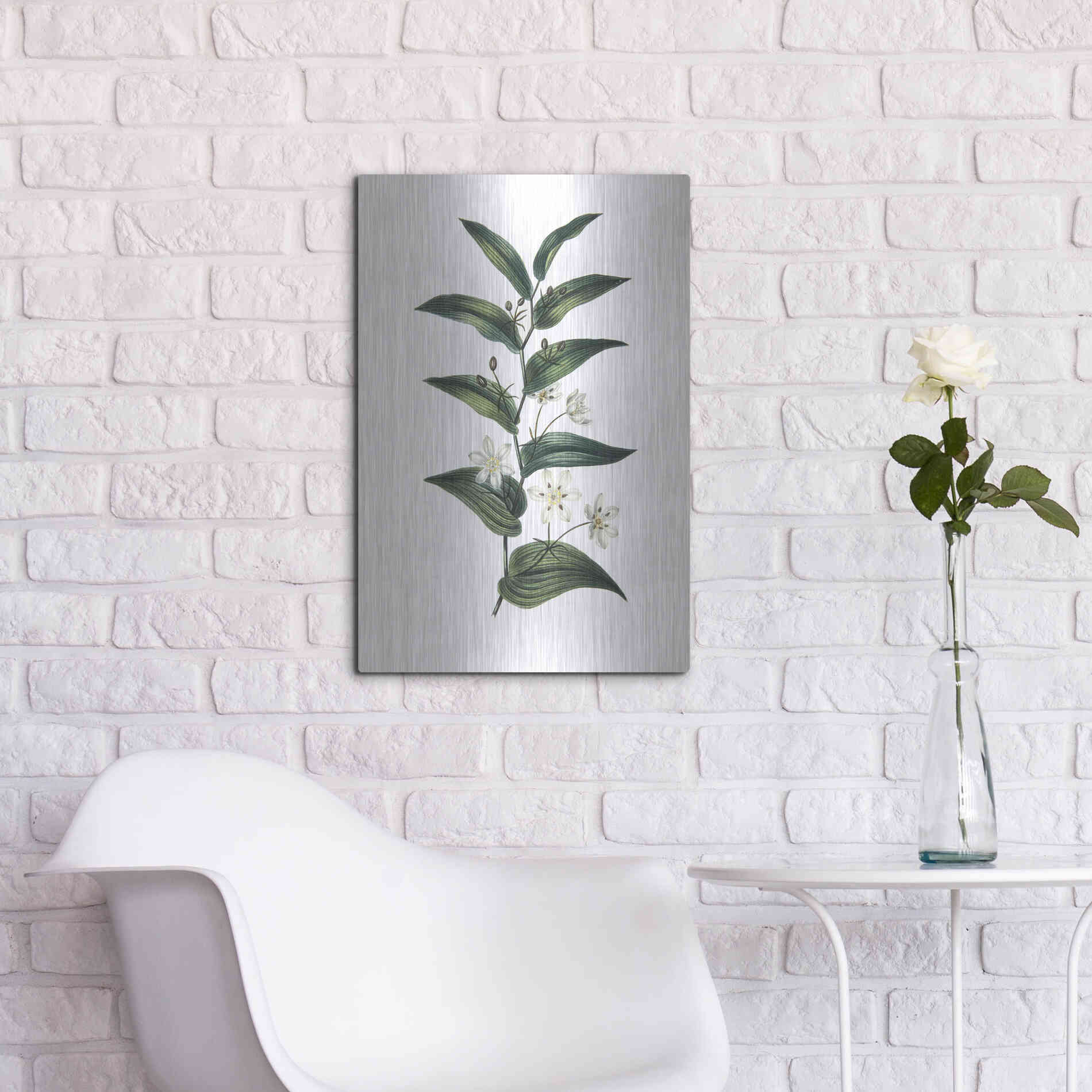 Luxe Metal Art 'Botanica I' by Incado, Metal Wall Art,16x24