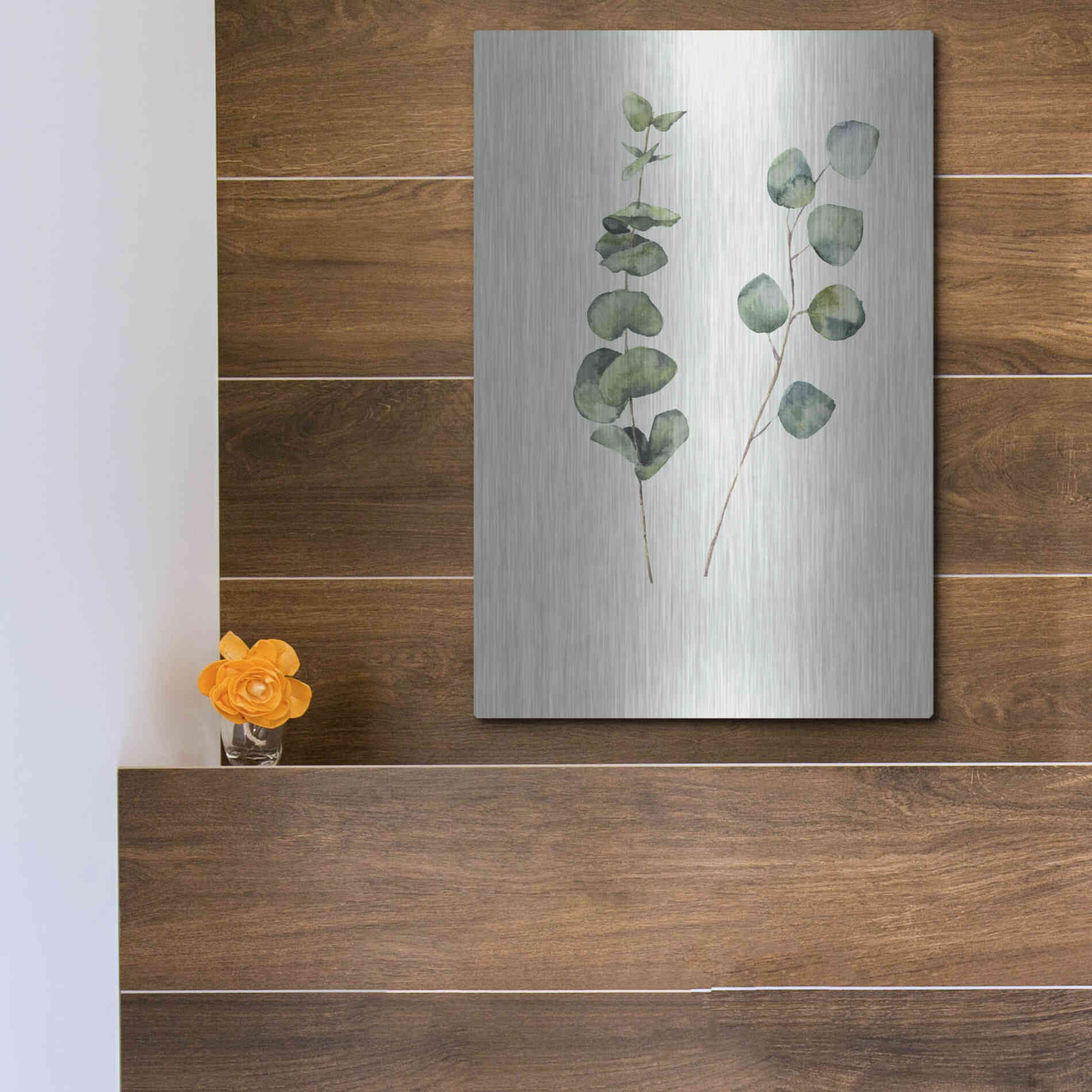 Luxe Metal Art 'Botanical I' by Incado, Metal Wall Art,12x16