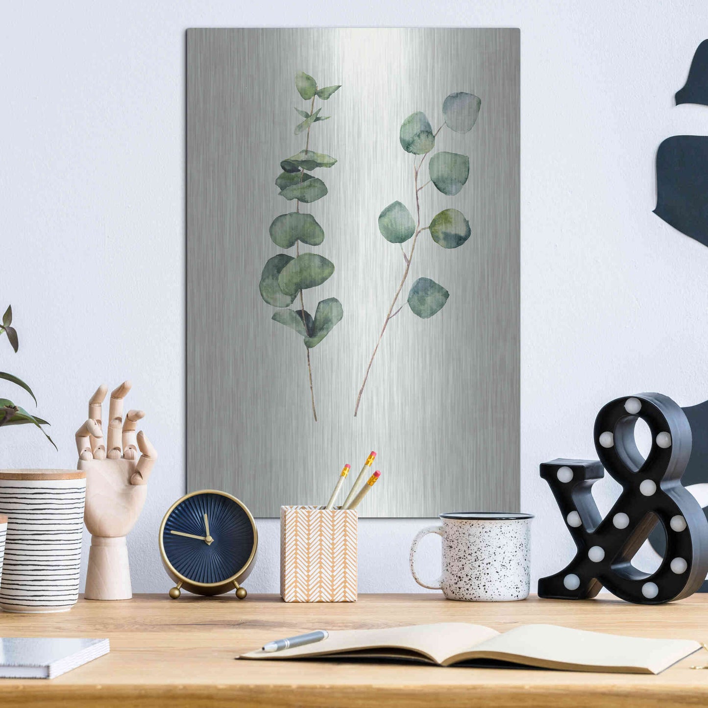 Luxe Metal Art 'Botanical I' by Incado, Metal Wall Art,12x16