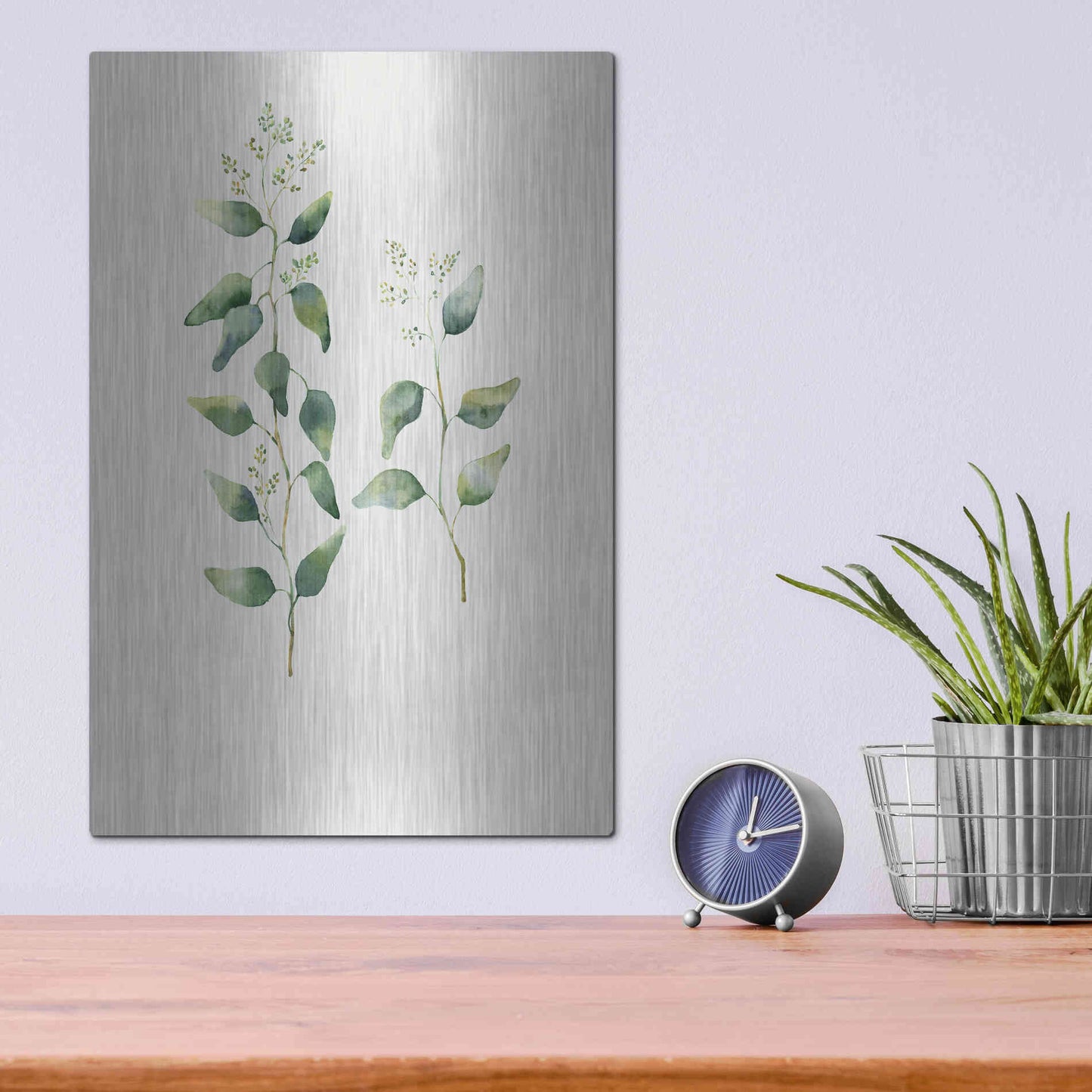 Luxe Metal Art 'Botanical II' by Incado, Metal Wall Art,12x16