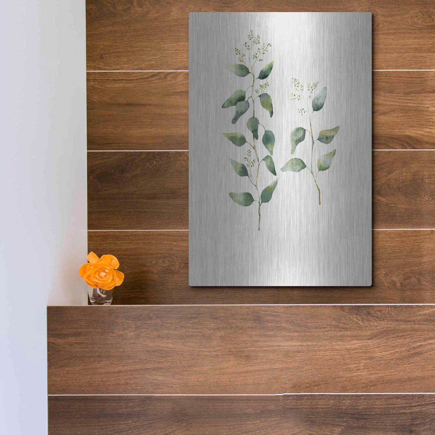 Luxe Metal Art 'Botanical II' by Incado, Metal Wall Art,12x16