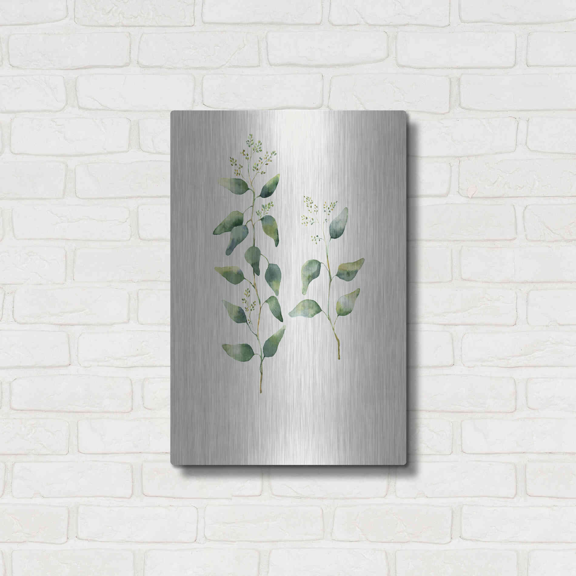 Luxe Metal Art 'Botanical II' by Incado, Metal Wall Art,16x24