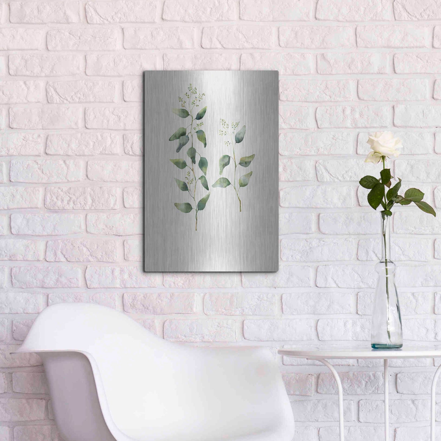 Luxe Metal Art 'Botanical II' by Incado, Metal Wall Art,16x24