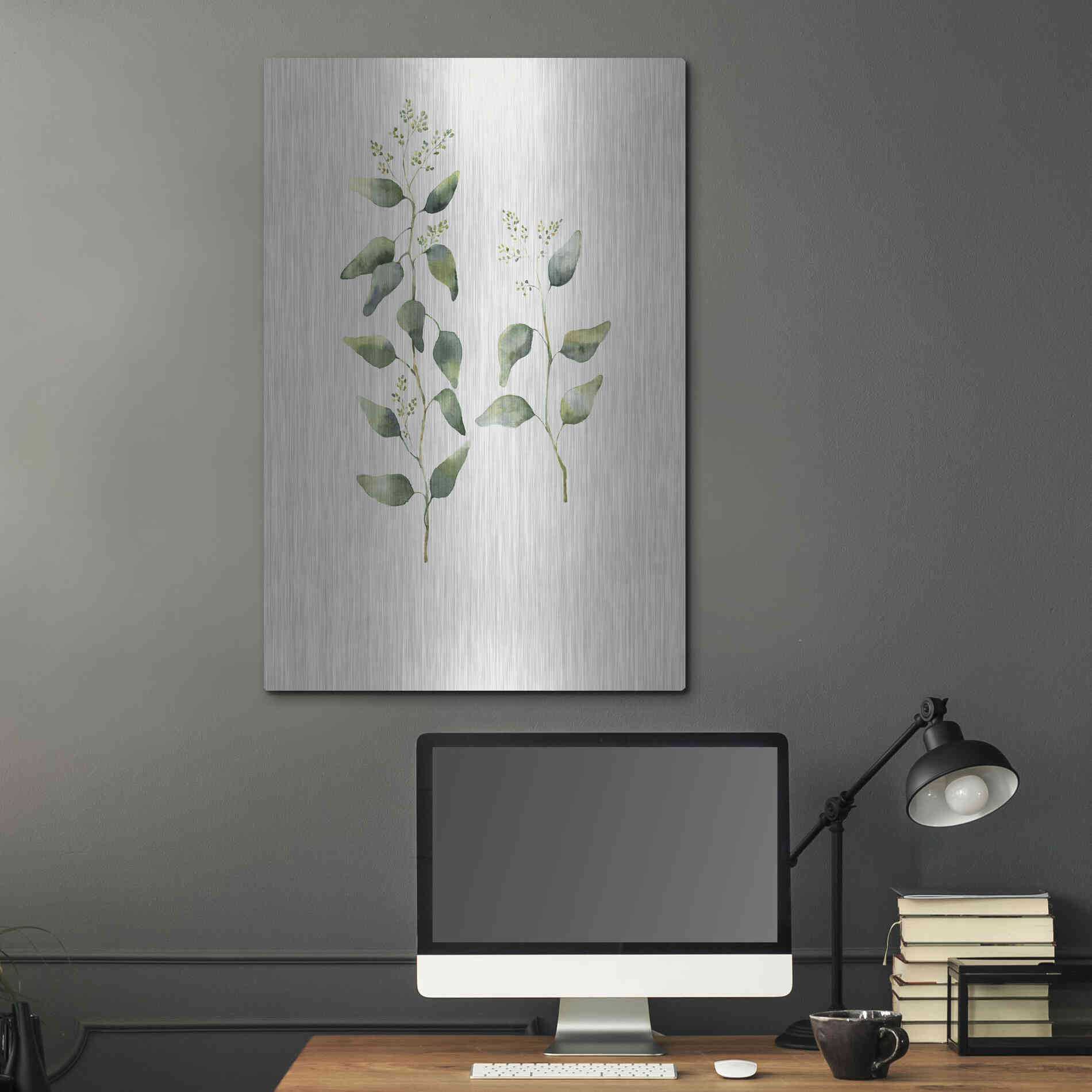 Luxe Metal Art 'Botanical II' by Incado, Metal Wall Art,24x36