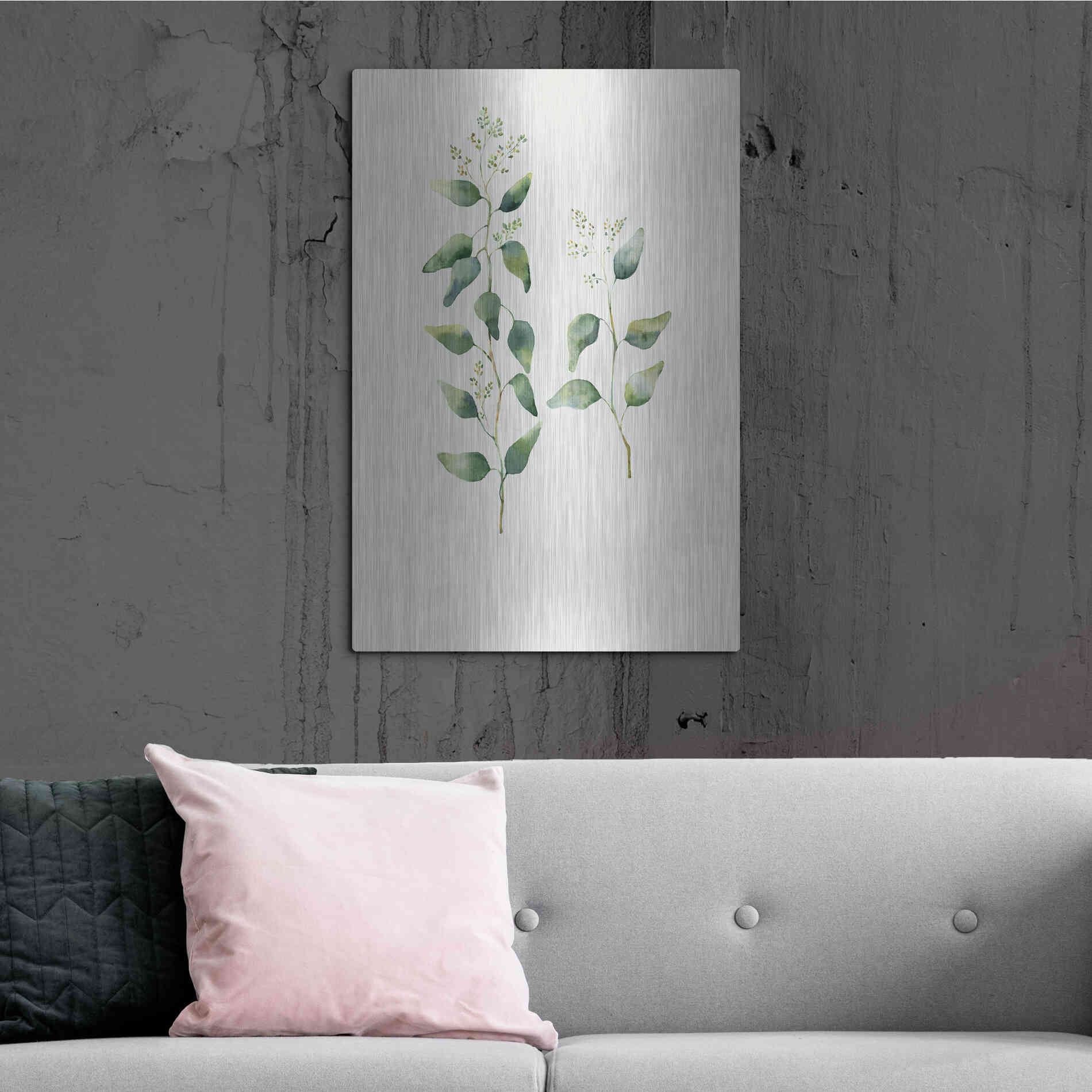 Luxe Metal Art 'Botanical II' by Incado, Metal Wall Art,24x36