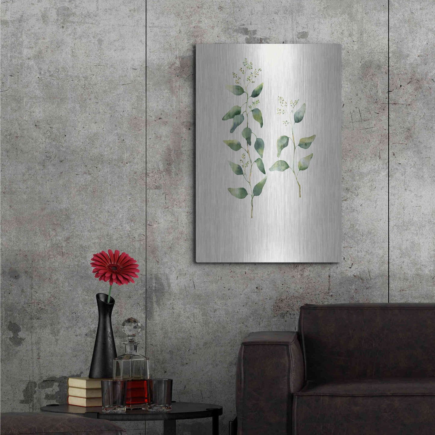 Luxe Metal Art 'Botanical II' by Incado, Metal Wall Art,24x36