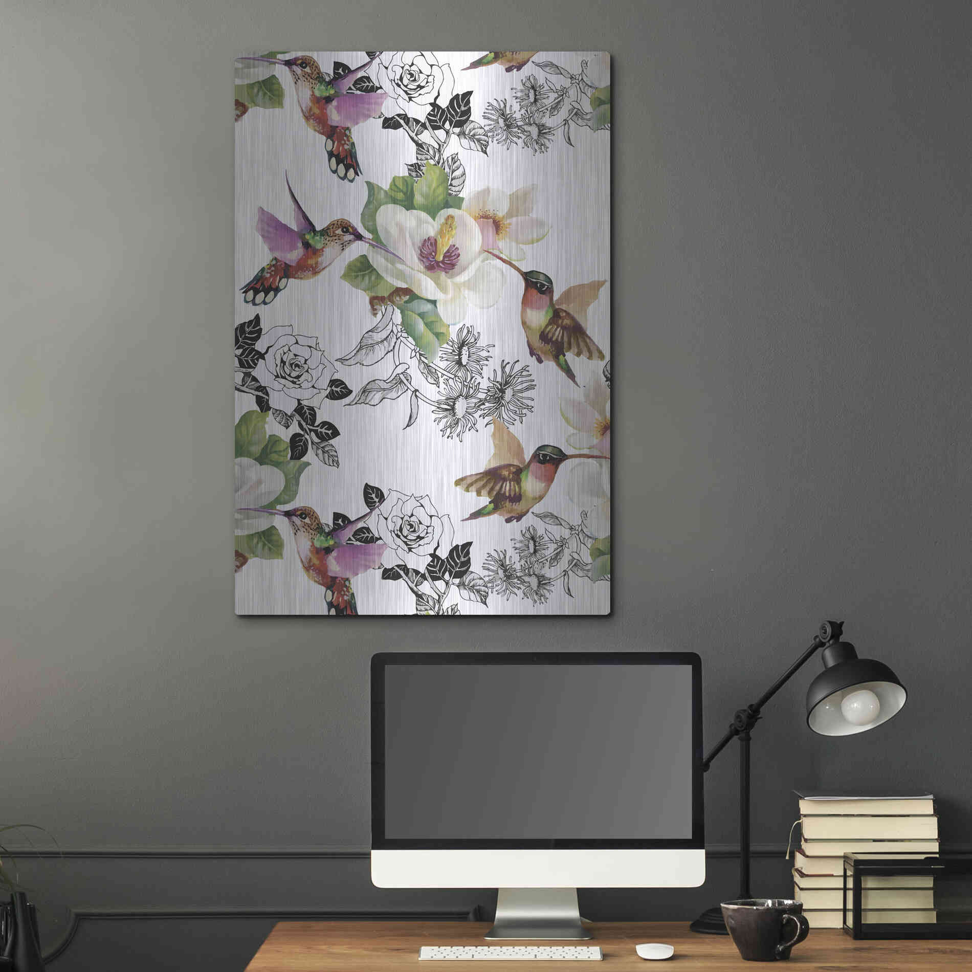 Luxe Metal Art 'Colibris' by Incado, Metal Wall Art,24x36