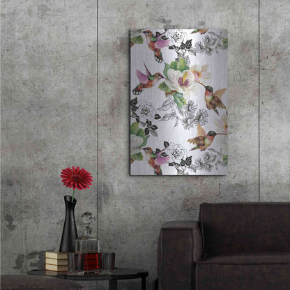 Luxe Metal Art 'Colibris' by Incado, Metal Wall Art,24x36