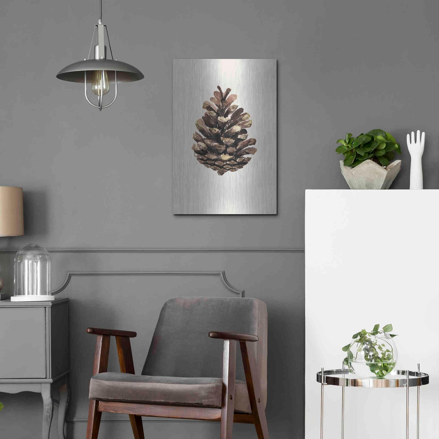 Luxe Metal Art 'Cone' by Incado, Metal Wall Art,16x24