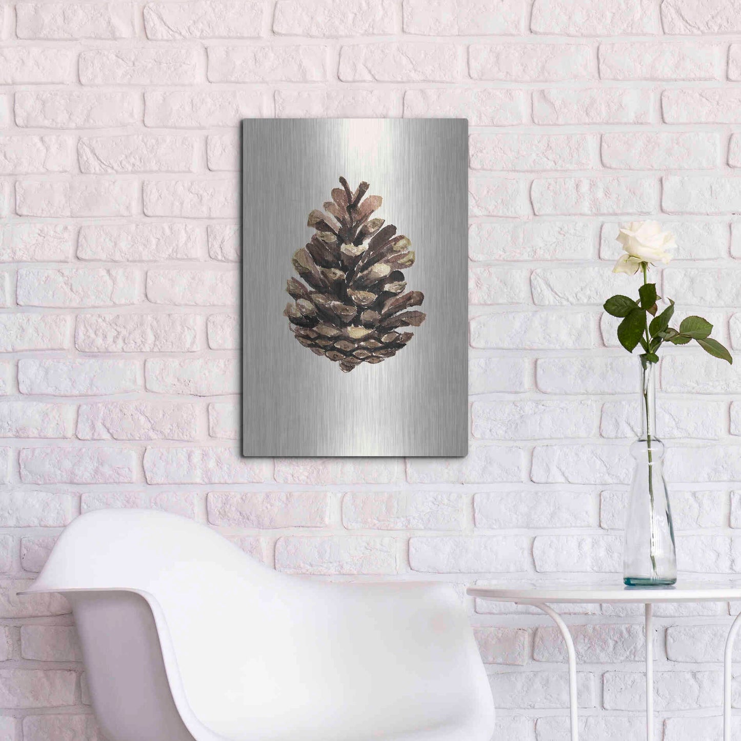 Luxe Metal Art 'Cone' by Incado, Metal Wall Art,16x24