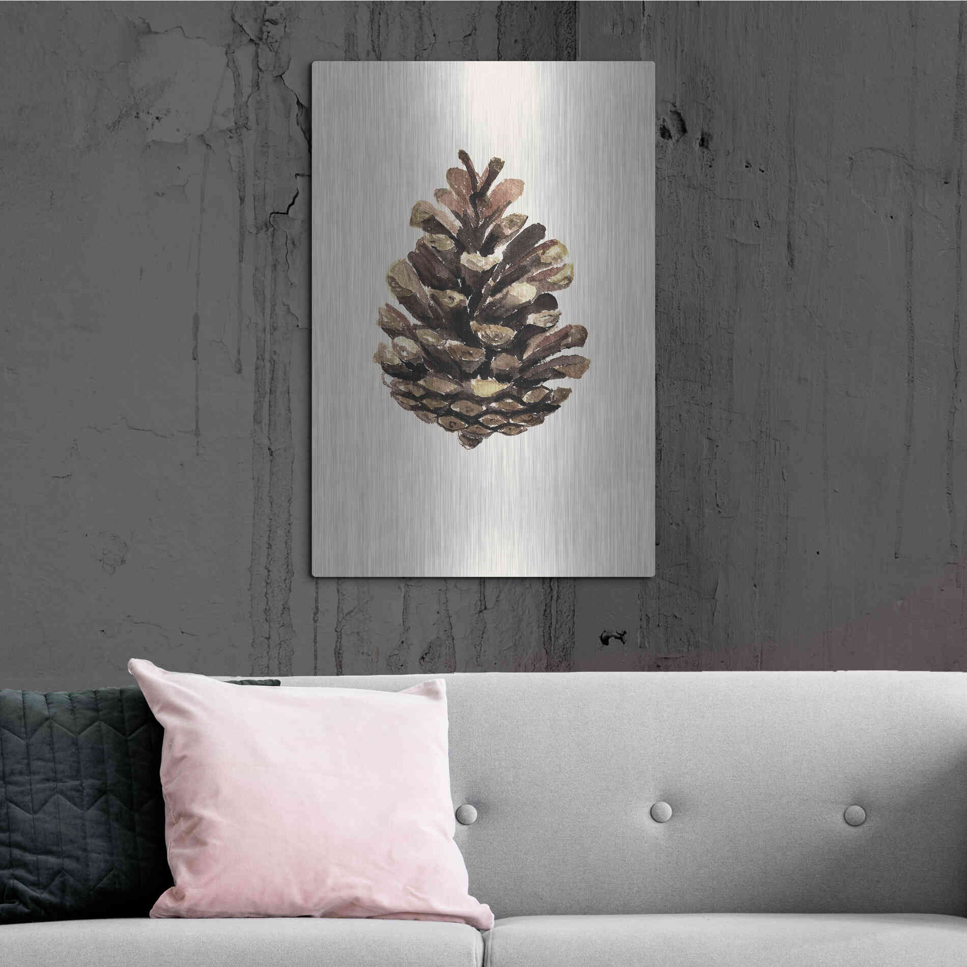 Luxe Metal Art 'Cone' by Incado, Metal Wall Art,24x36