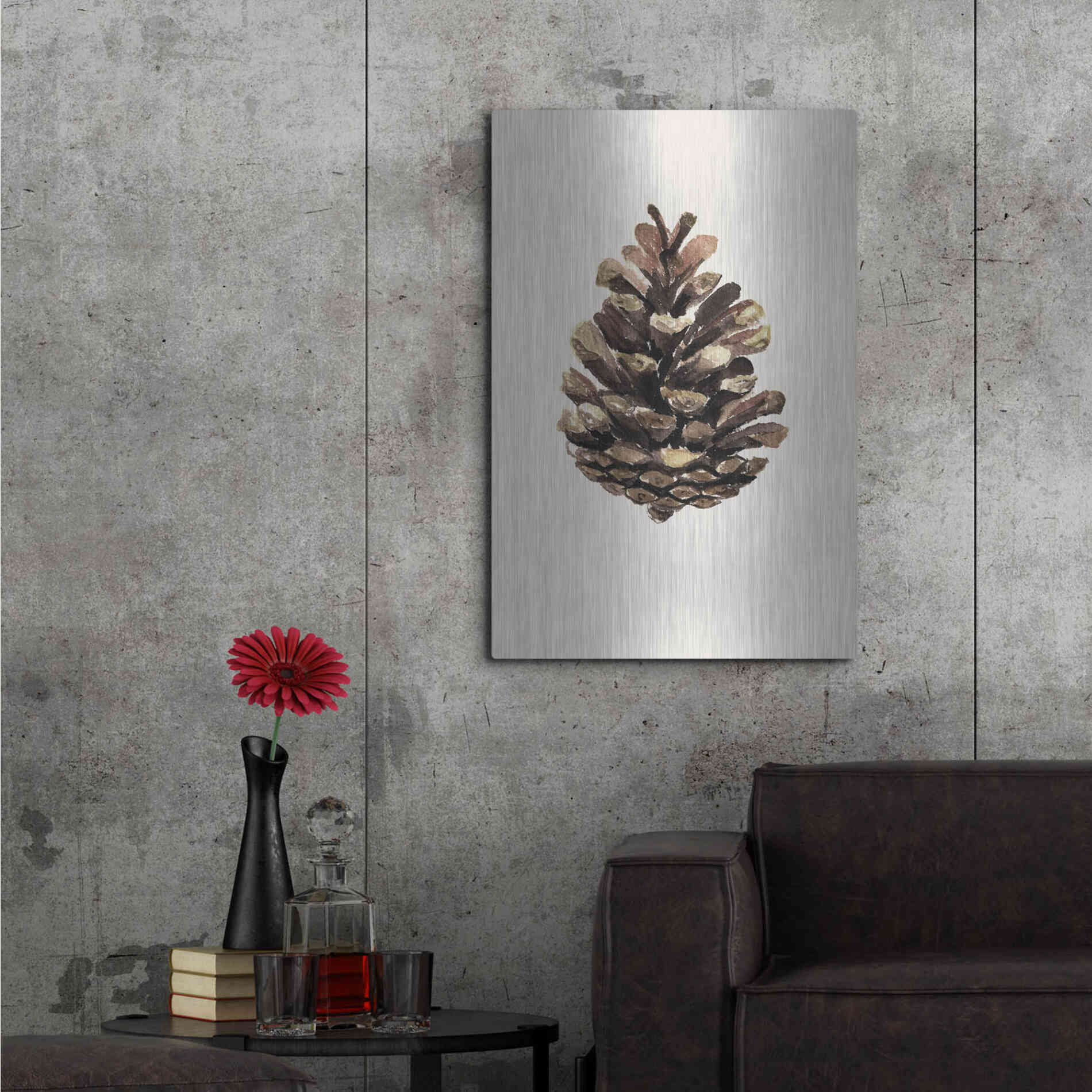 Luxe Metal Art 'Cone' by Incado, Metal Wall Art,24x36