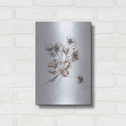 Luxe Metal Art 'Cotton III' by Incado, Metal Wall Art,12x16