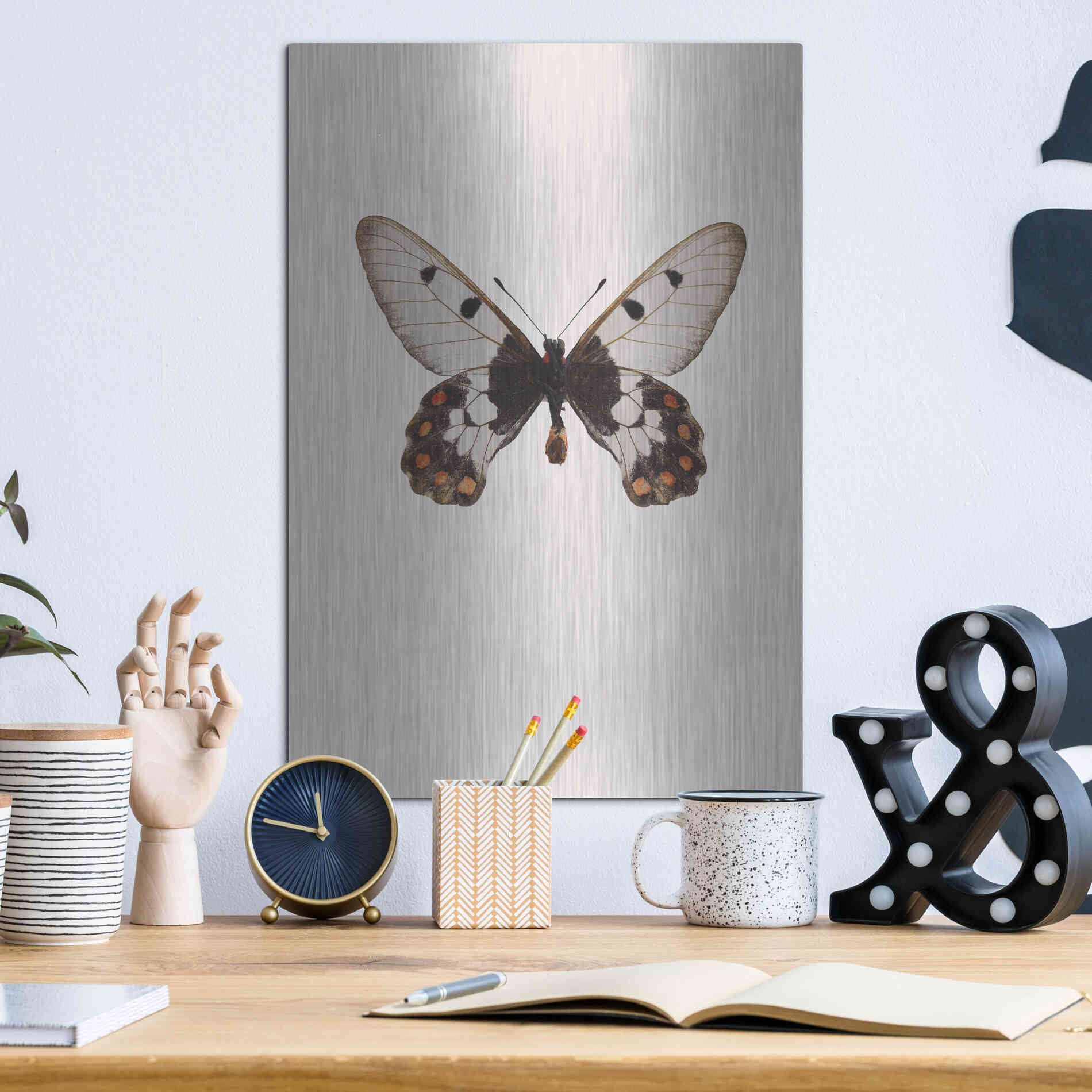 Luxe Metal Art 'Cressida Cressida' by Incado, Metal Wall Art,12x16