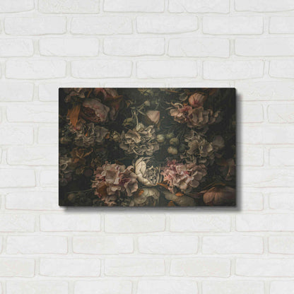 Luxe Metal Art 'Dark Floral Arrangement' by Incado, Metal Wall Art,24x16