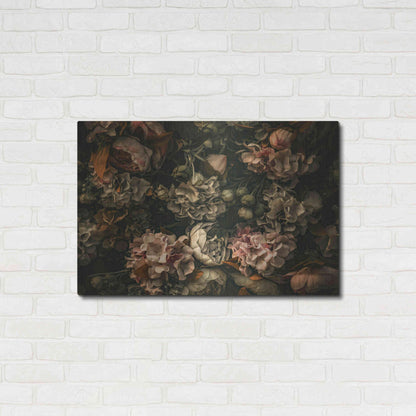 Luxe Metal Art 'Dark Floral Arrangement' by Incado, Metal Wall Art,36x24