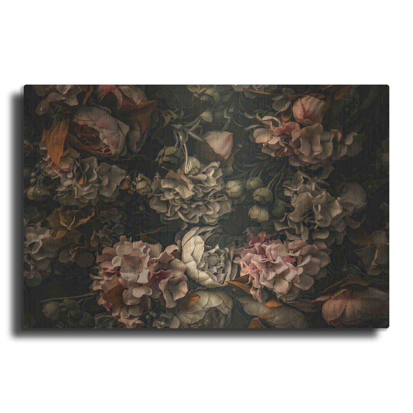 Luxe Metal Art 'Dark Floral Arrangement' by Incado, Metal Wall Art