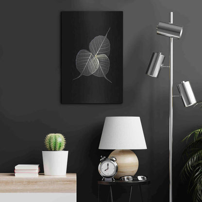 Luxe Metal Art 'Dark Leaves' by Incado, Metal Wall Art,16x24