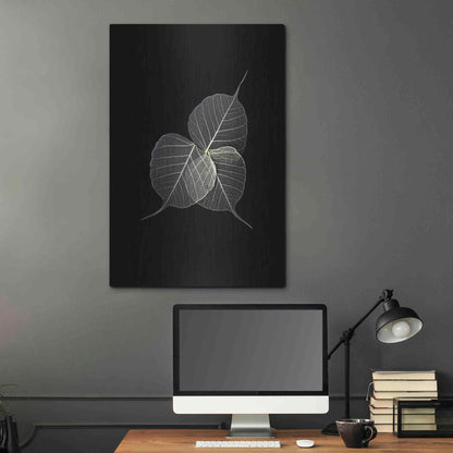 Luxe Metal Art 'Dark Leaves' by Incado, Metal Wall Art,24x36