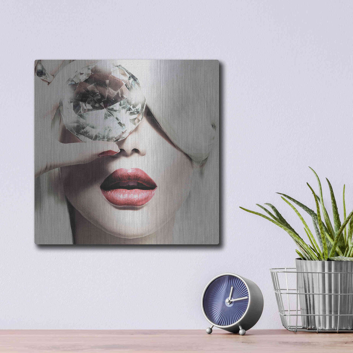 Luxe Metal Art 'Diamonds are Forever' by Incado, Metal Wall Art,12x12
